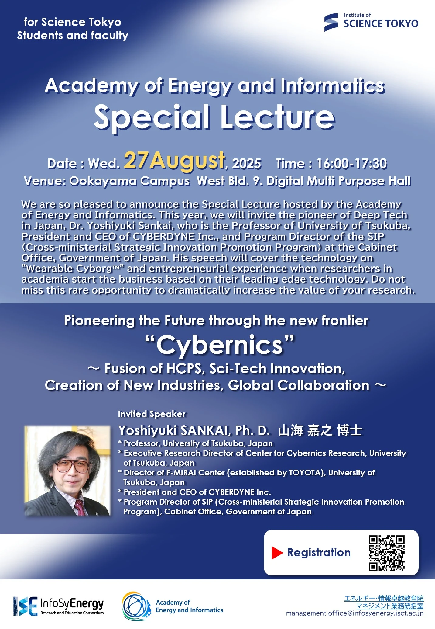 Pioneering the Future through the new frontier “Cybernics”