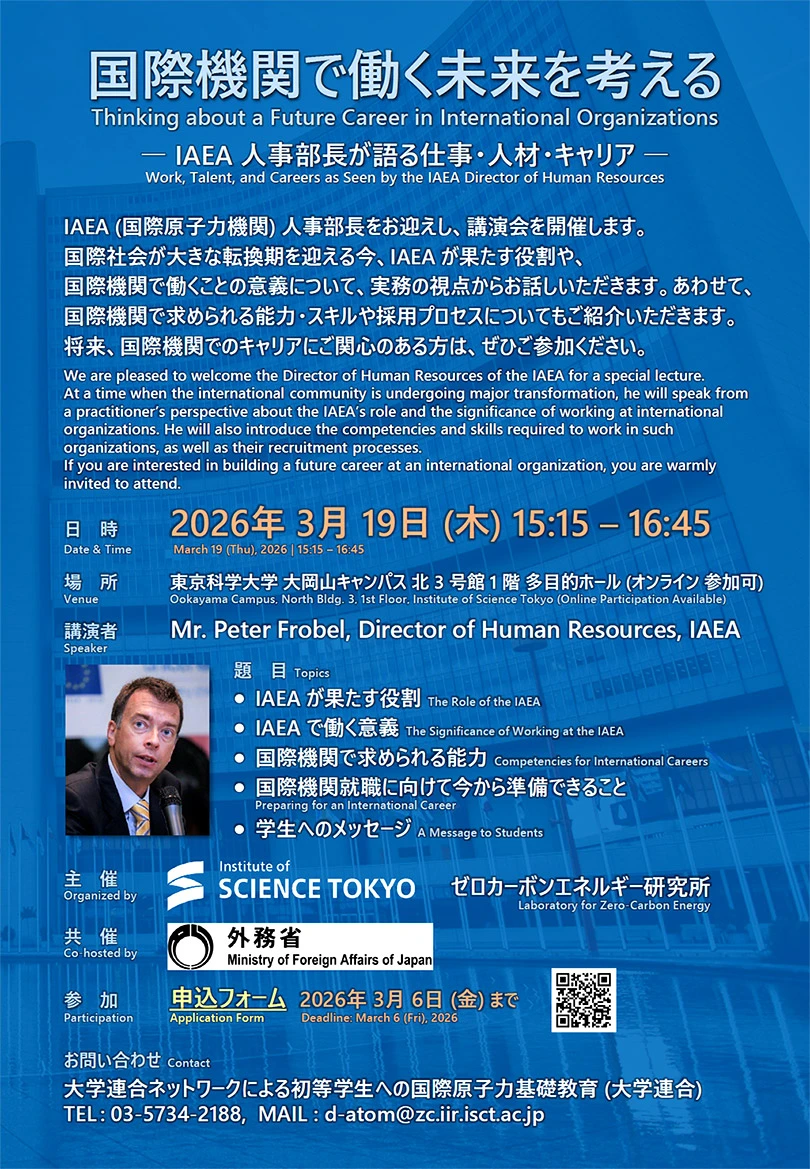 Thinking about a Future Career in International Organizations Flyer