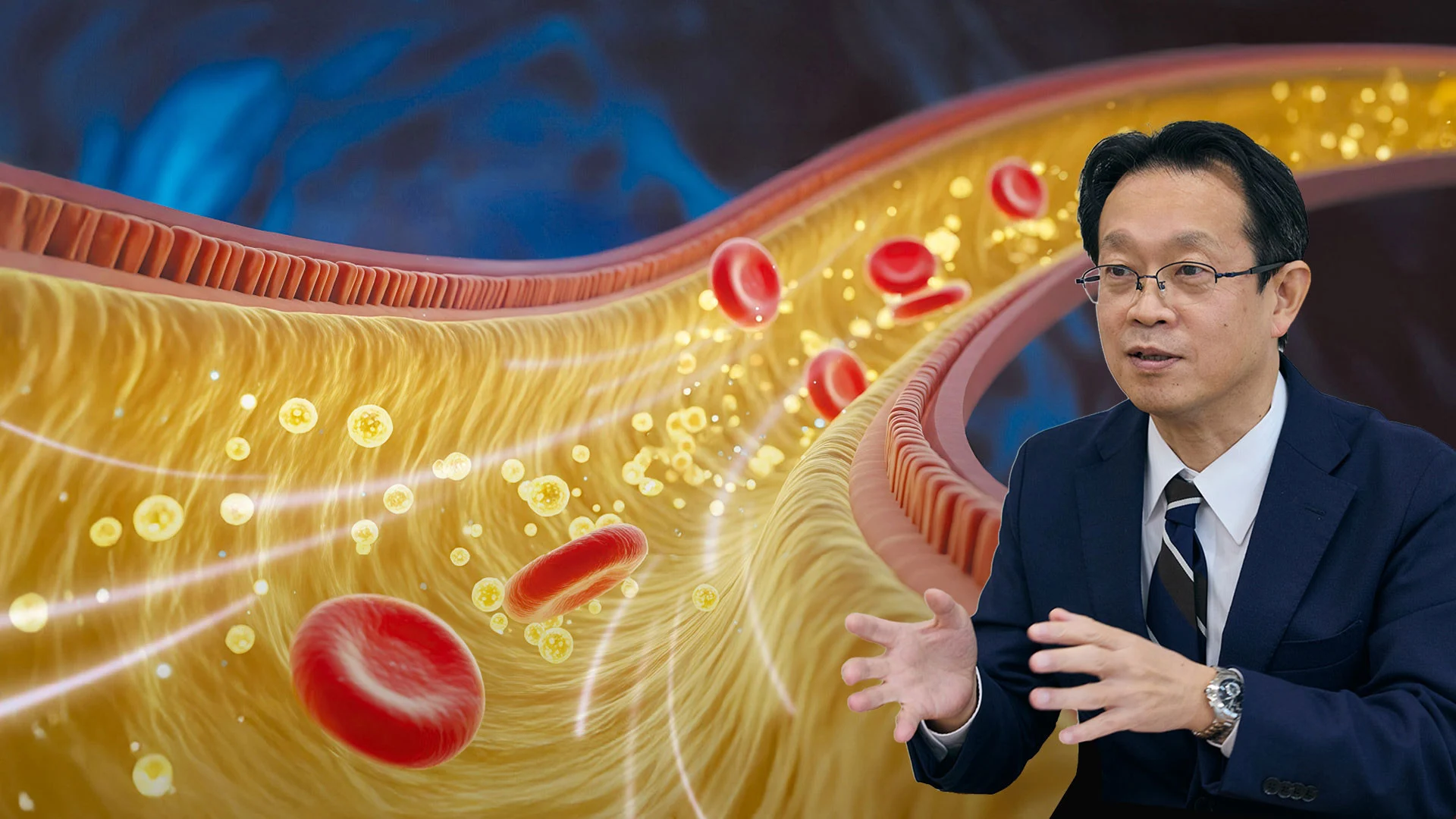 Professor Yamada and Intravascular images